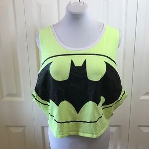 Authentic BatMan DC Comics High Low Crop Top sz M
